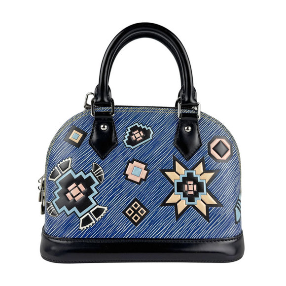 LOUIS VUITTON Black Leather Alma Shoulder Bag - Picture 1 of 5